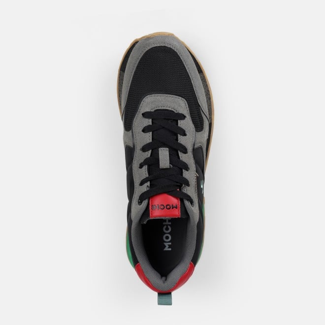 Mochi Men Black Sports Walking Shoes (SKU: 71-494-11-42)