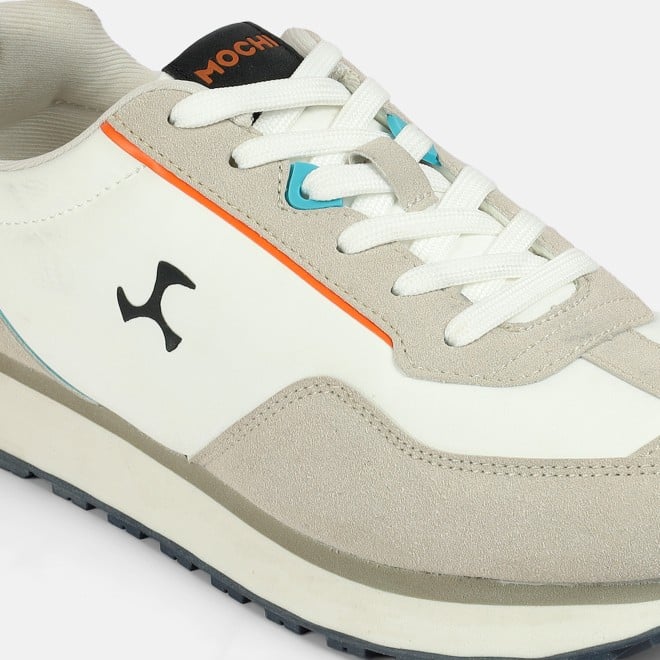 Mochi Men White Sports Walking Shoes (SKU: 71-495-16-41)