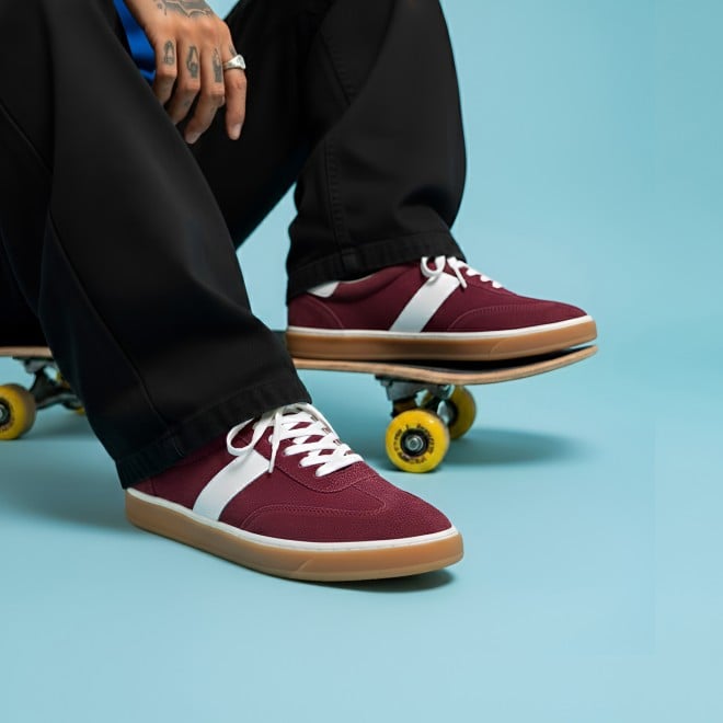 Mochi Men Maroon Casual Sneakers (SKU: 71-509-44-40)