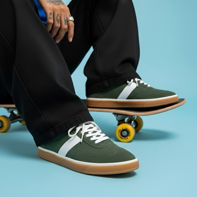 Mochi Men Olive Casual Sneakers (SKU: 71-509-49-40)