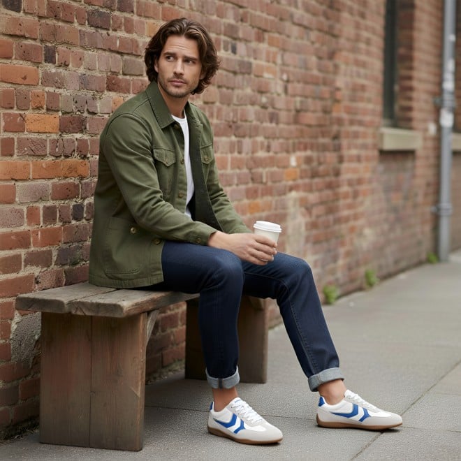 Mochi Men White Casual Sneakers (SKU: 71-517-16-40)