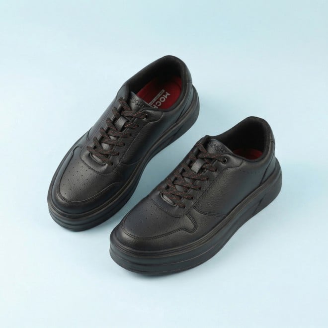 Mochi Men Black Casual Lace Up