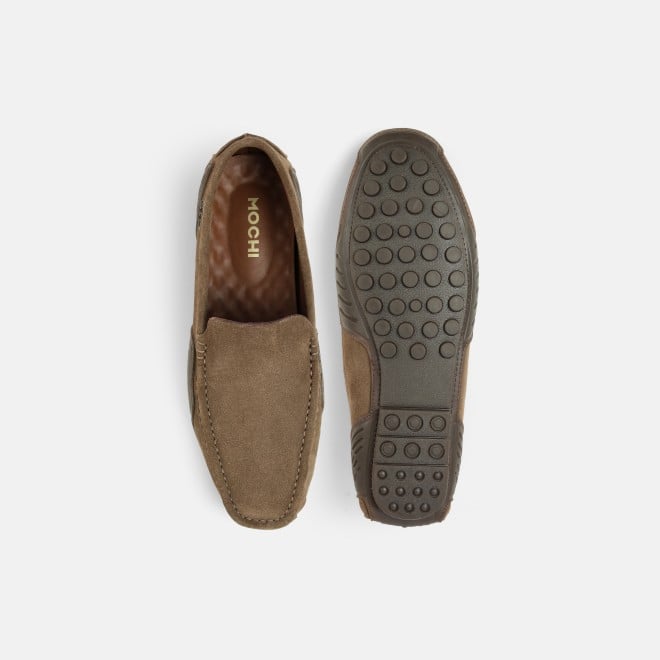 Mochi Men Khaki Casual Loafers (SKU: 71-520-62-39)