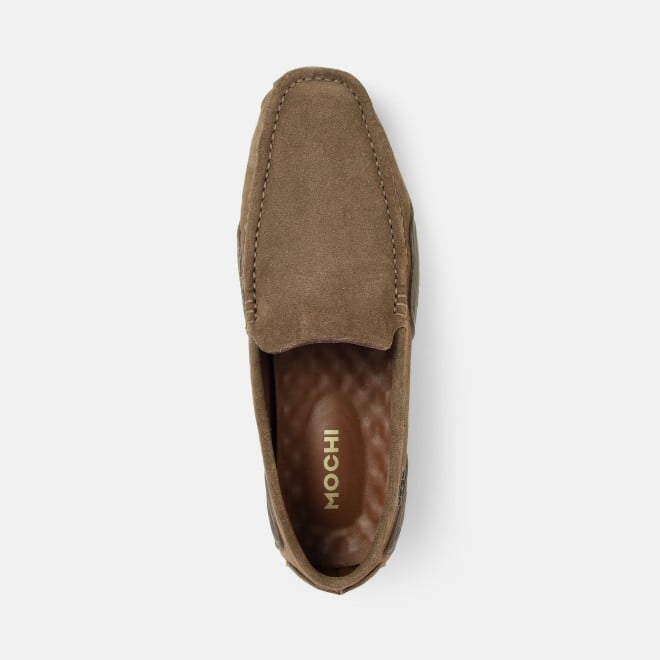 Mochi Men Khaki Casual Loafers (SKU: 71-520-62-39)