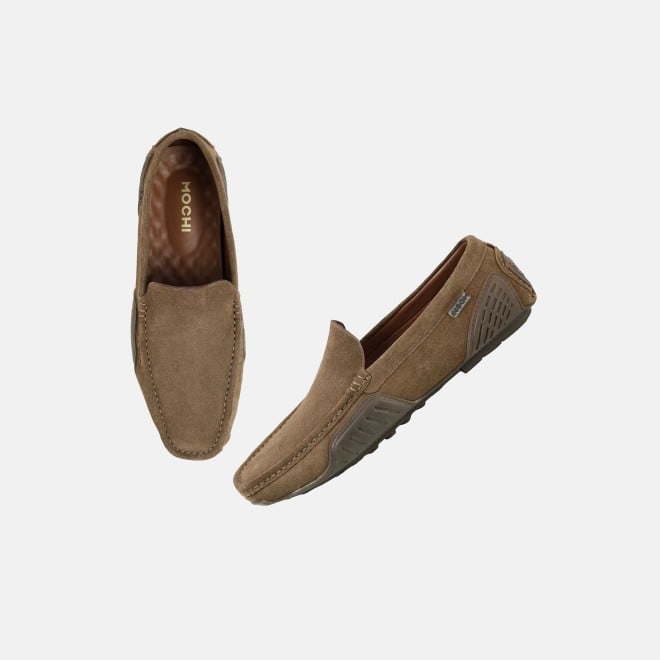 Mochi Men Khaki Casual Loafers (SKU: 71-520-62-39)