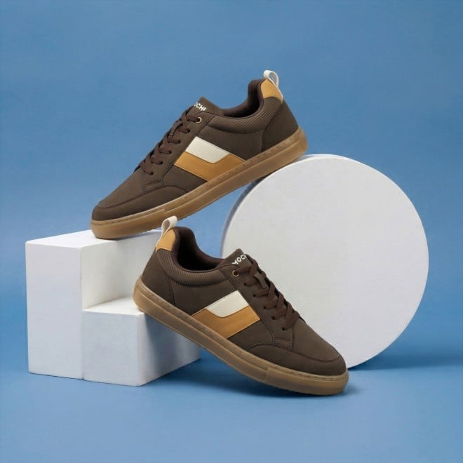 Mochi Men Brown Casual Sneakers (SKU: 71-525-12-39)