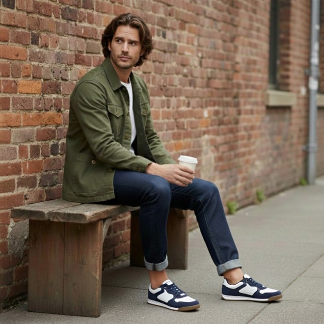 Mochi Men Blue-suede Casual Sneakers (SKU: 71-526-39-40)