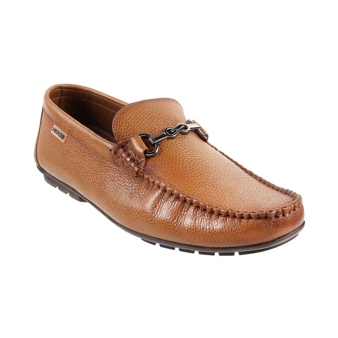 Mochi Men Tan Casual Loafers