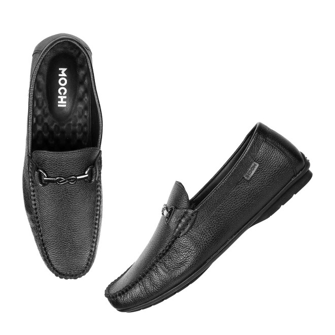 Mochi Men Black Casual Loafers (SKU: 71-6L-11-46)