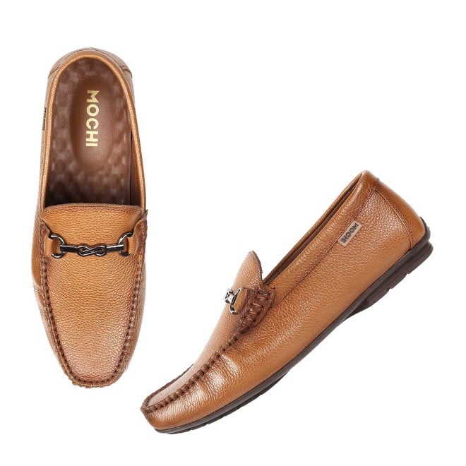 Mochi Men Tan Casual Loafers (SKU: 71-6L-23-46)