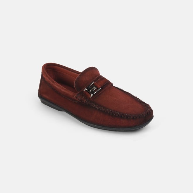 Mochi Men Wine Casual Loafers