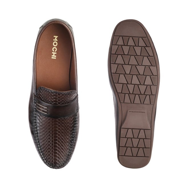 Mochi Men Brown Casual Loafers (SKU: 71-8481L-12-46)