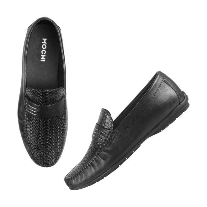 Mochi Men Black Casual Loafers (SKU: 71-8481L-11-46)