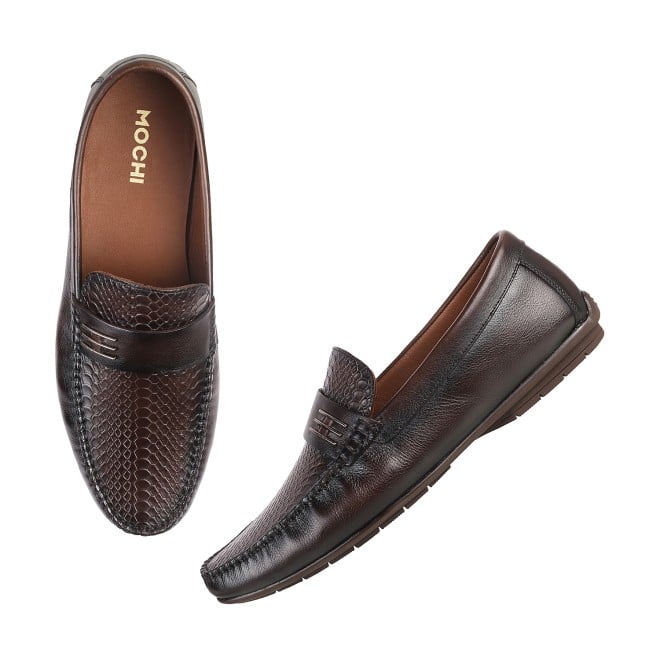 Mochi Men Brown Casual Loafers (SKU: 71-8481L-12-46)