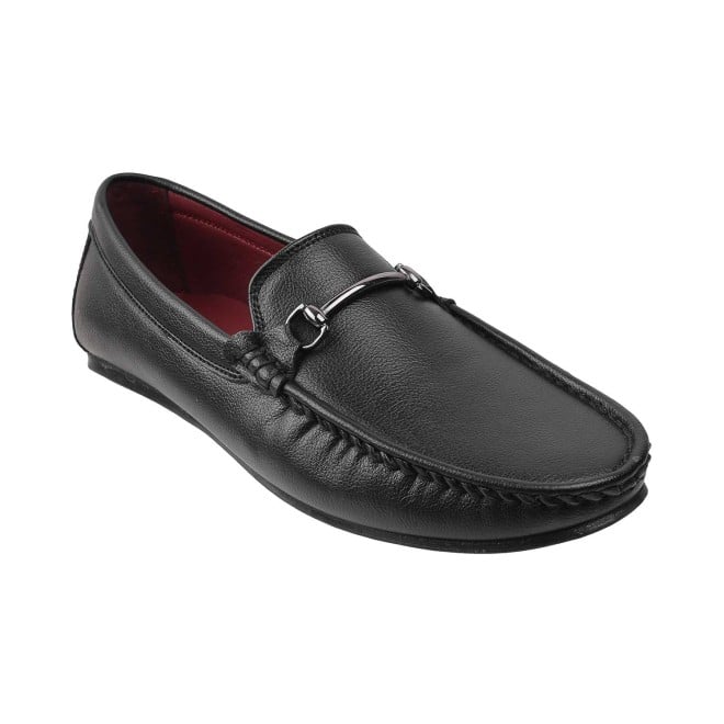 Mochi Men Black Casual Loafers