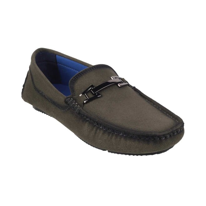 Mochi Olive Casual Loafers for Men