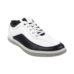 Men White-Blue Casual Sneakers