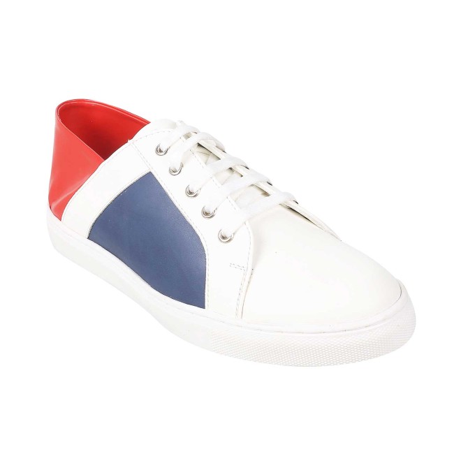 Mochi White Casual Sneakers for Men