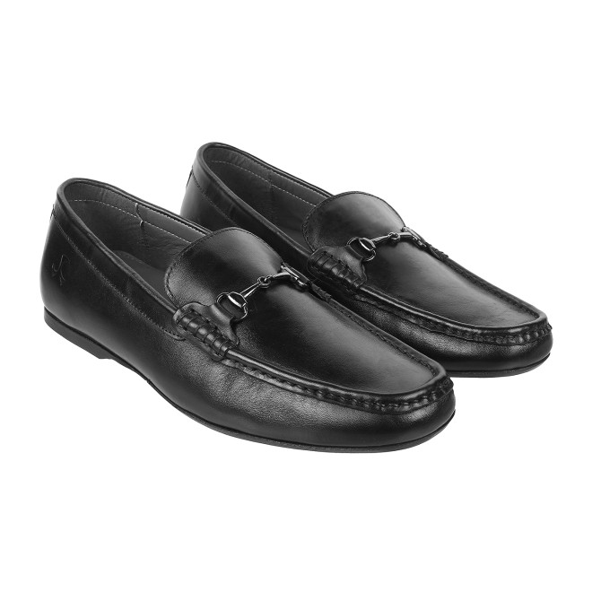 Mochi Men Black Casual Loafers