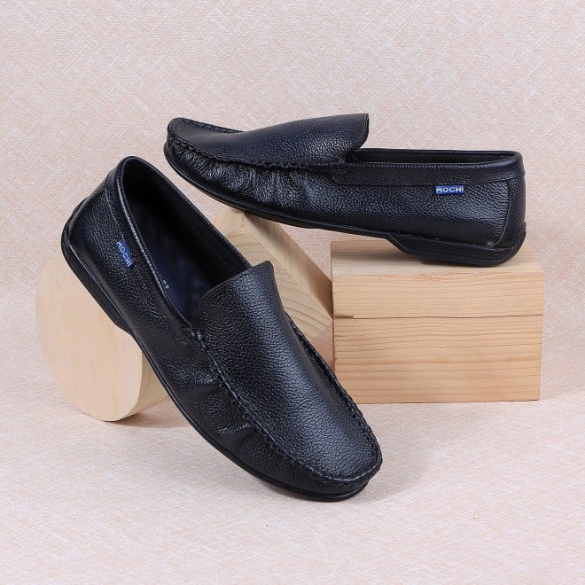 Mochi Men Blue Casual Loafers