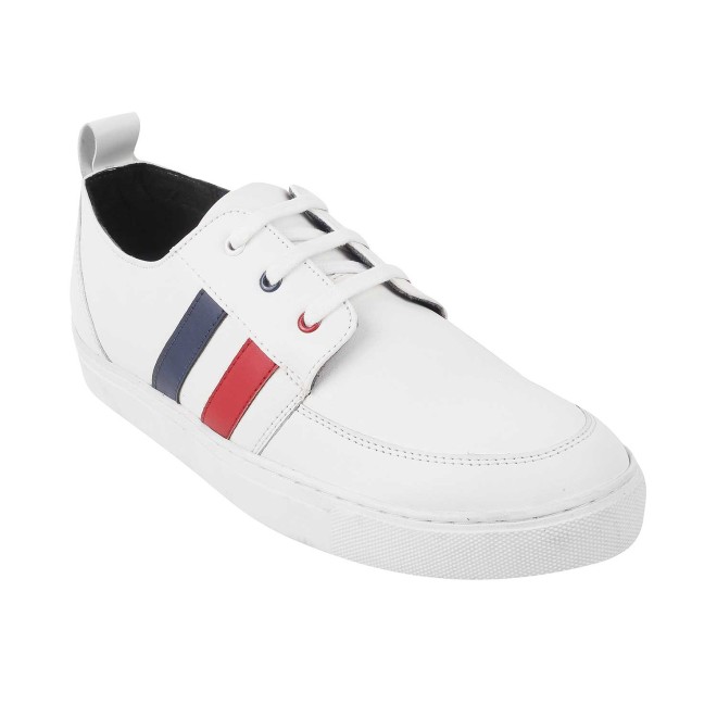 Genx White Casual Sneakers for Men