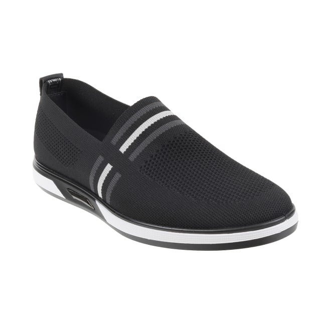 Mochi Black Casual Sneakers for Men