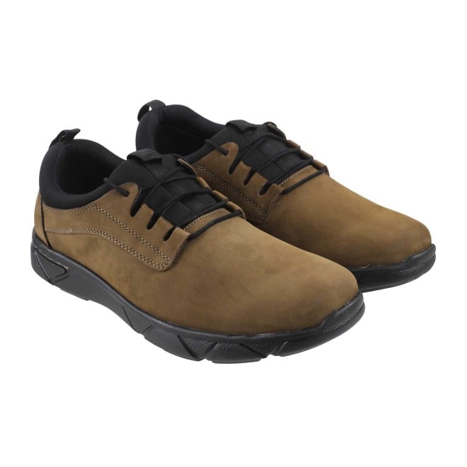 Mochi Men Olive Casual Lace Up