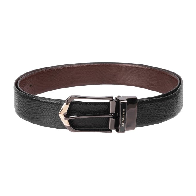 Mochi Men Black-Brown Mens Belts Pin Buckle