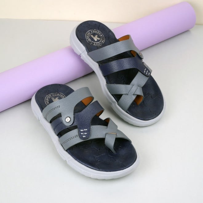 Kittens Boys Blue-navy Casual Slippers (SKU: 74-374-17-32)