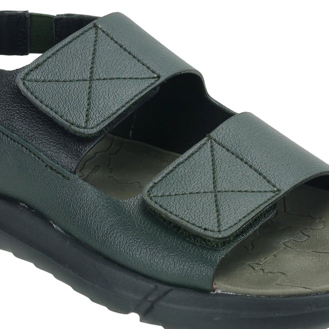 Kittens Boys Olive Casual Sandals (SKU: 74-396-49-32)