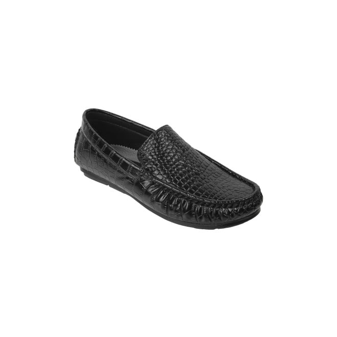 Kittens Boys Black Casual Loafers