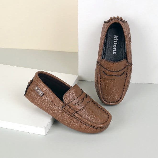 Kittens Boys Tan Casual Loafers (SKU: 74-4635-23-26)