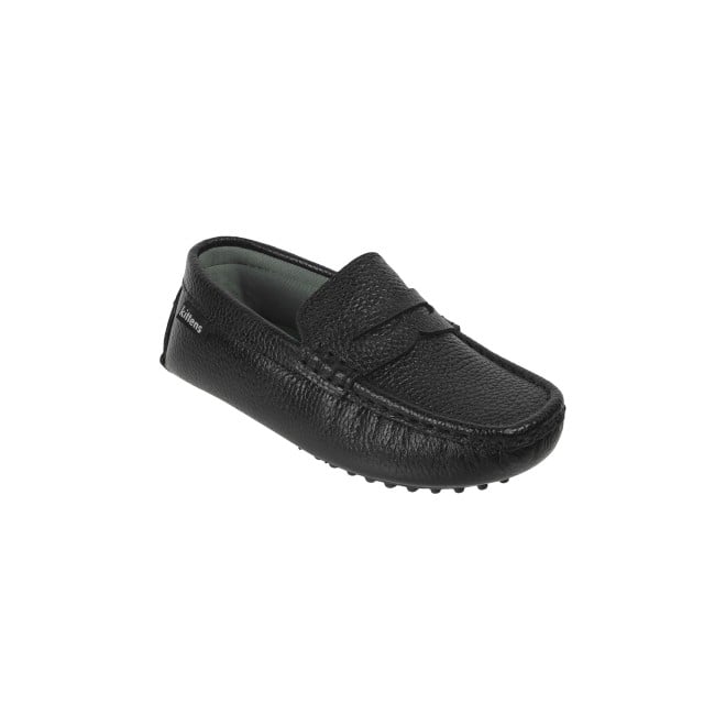 Kittens Boys Black Casual Loafers