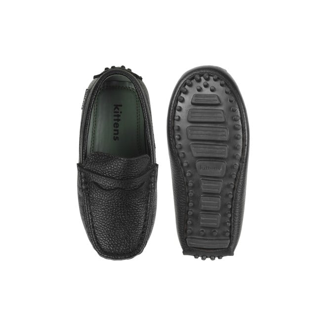 Kittens Boys Black Casual Loafers (SKU: 74-4635-11-25)