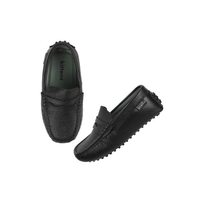 Kittens Boys Black Casual Loafers (SKU: 74-4635-11-25)