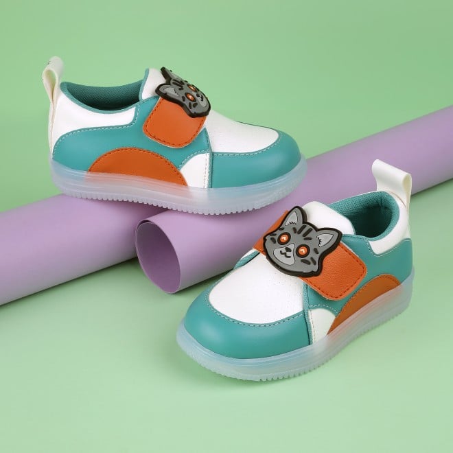 Kittens Boys Light-green Casual Sneakers (SKU: 74-4663-60-24)