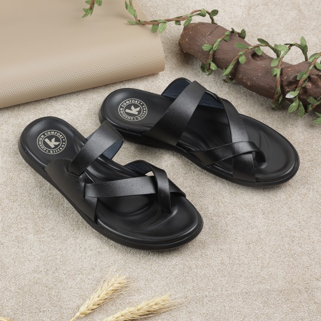 Kittens Boys Black Casual Slippers (SKU: 74-4722-11-32)