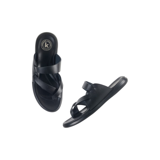 Kittens Boys Black Casual Slippers (SKU: 74-4722-11-32)