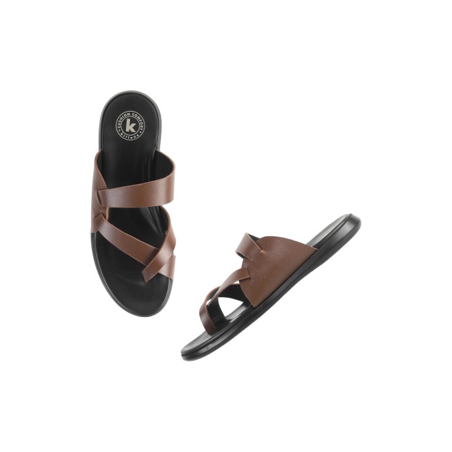 Kittens Boys Tan Casual Slippers (SKU: 74-4722-23-32)