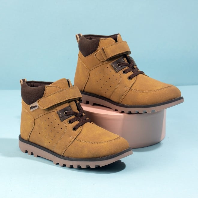 Kittens Boys Tan Casual Sneakers (SKU: 74-484-23-25)