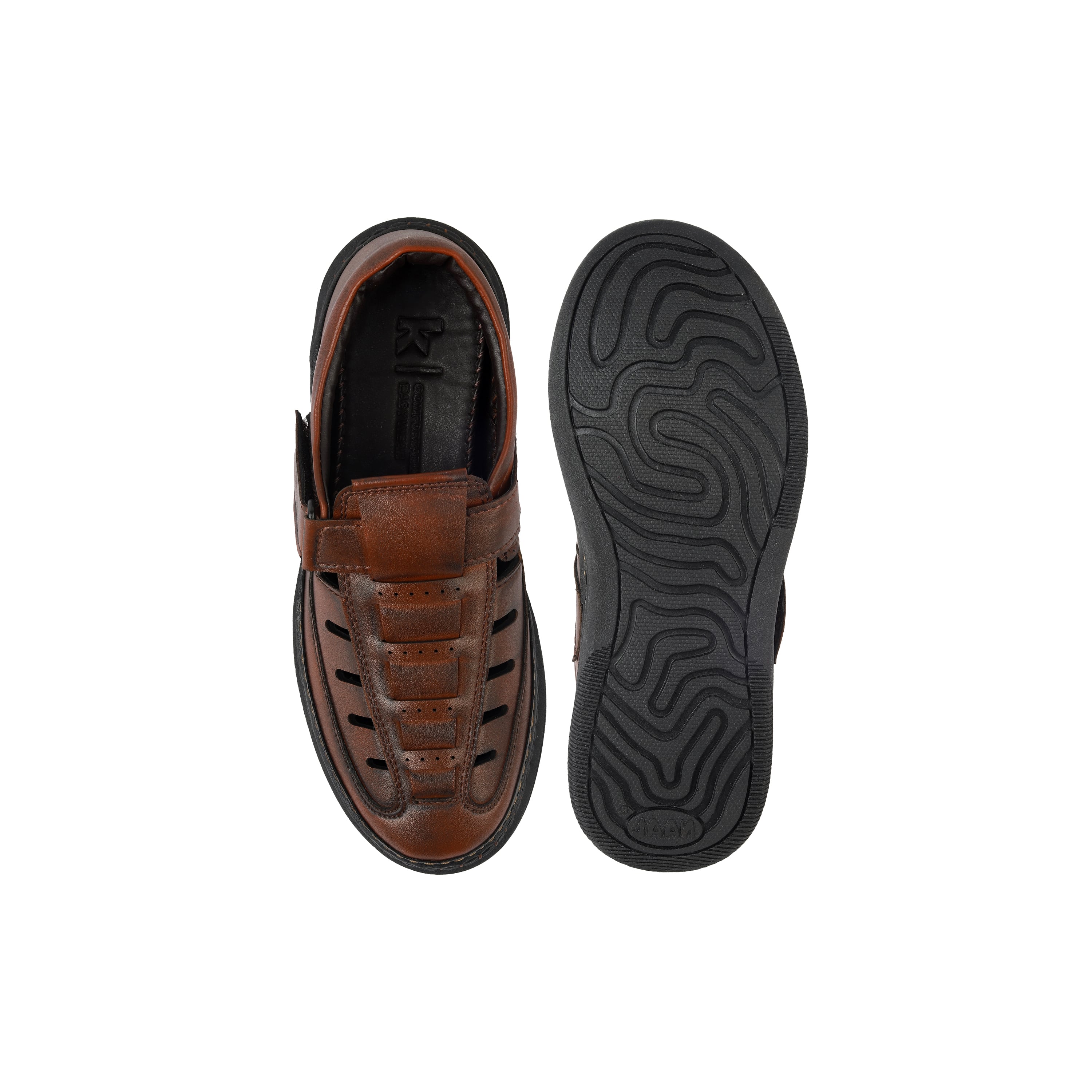 Kittens Boys Brown Casual Sandals (SKU: 74-488-12-33)
