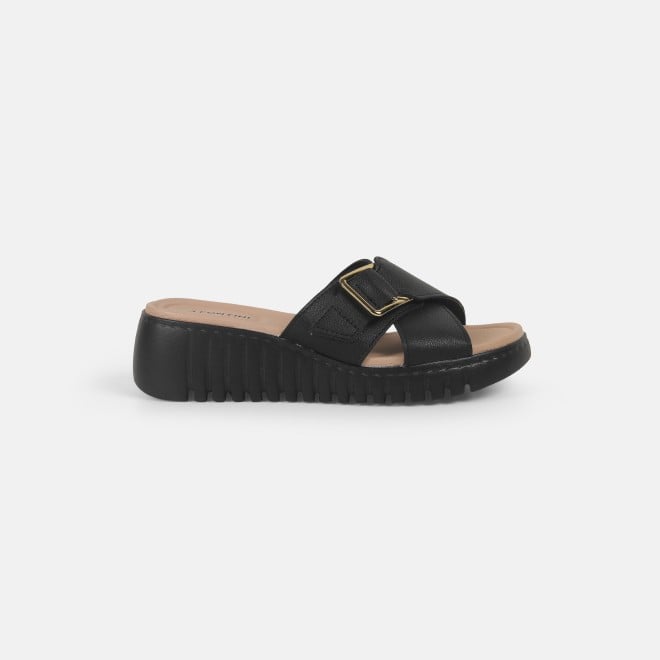 J.Fontini women Black Casual Slip Ons (SKU: 75-118-11-36)