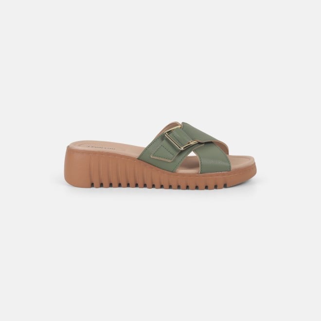 J.Fontini women Light-green Casual Slip Ons (SKU: 75-118-60-36)