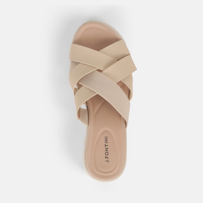 J.Fontini women Light-beige Casual Slip Ons (SKU: 75-119-84-37)