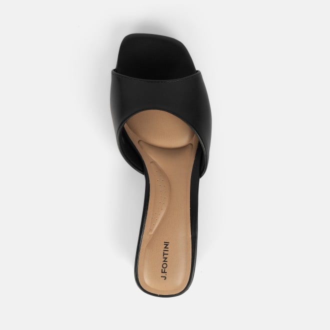 J.Fontini women Black Casual Slip Ons (SKU: 75-120-11-36)
