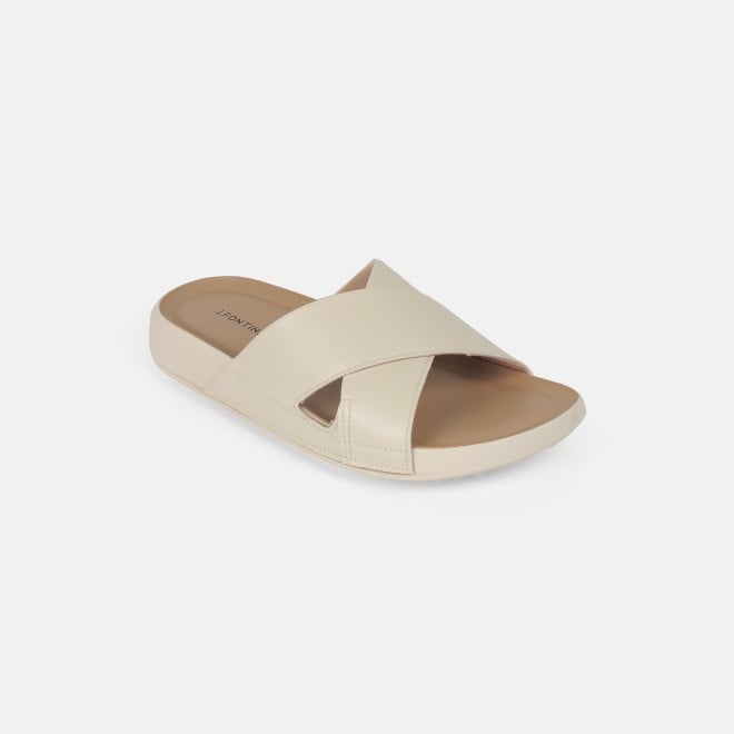 J.Fontini women Off-white Casual Slip Ons