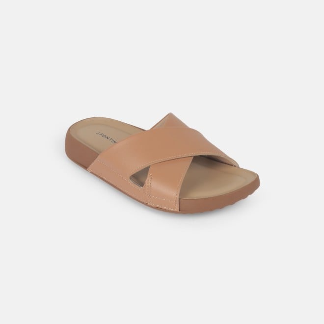 J.Fontini women Peach Casual Slip Ons