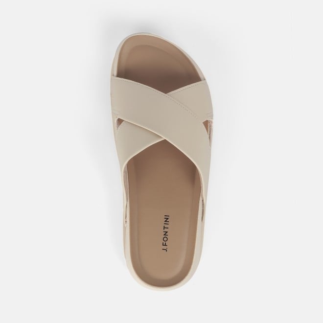 J.Fontini women Off-white Casual Slip Ons (SKU: 75-121-66-36)
