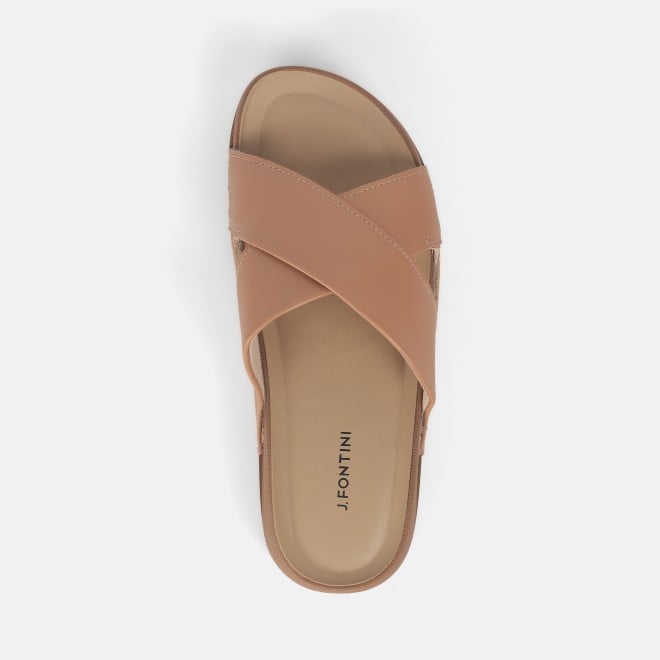 J.Fontini women Peach Casual Slip Ons (SKU: 75-121-80-36)