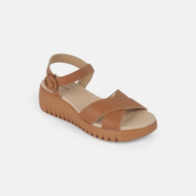 J.Fontini women Tan Casual Sandals